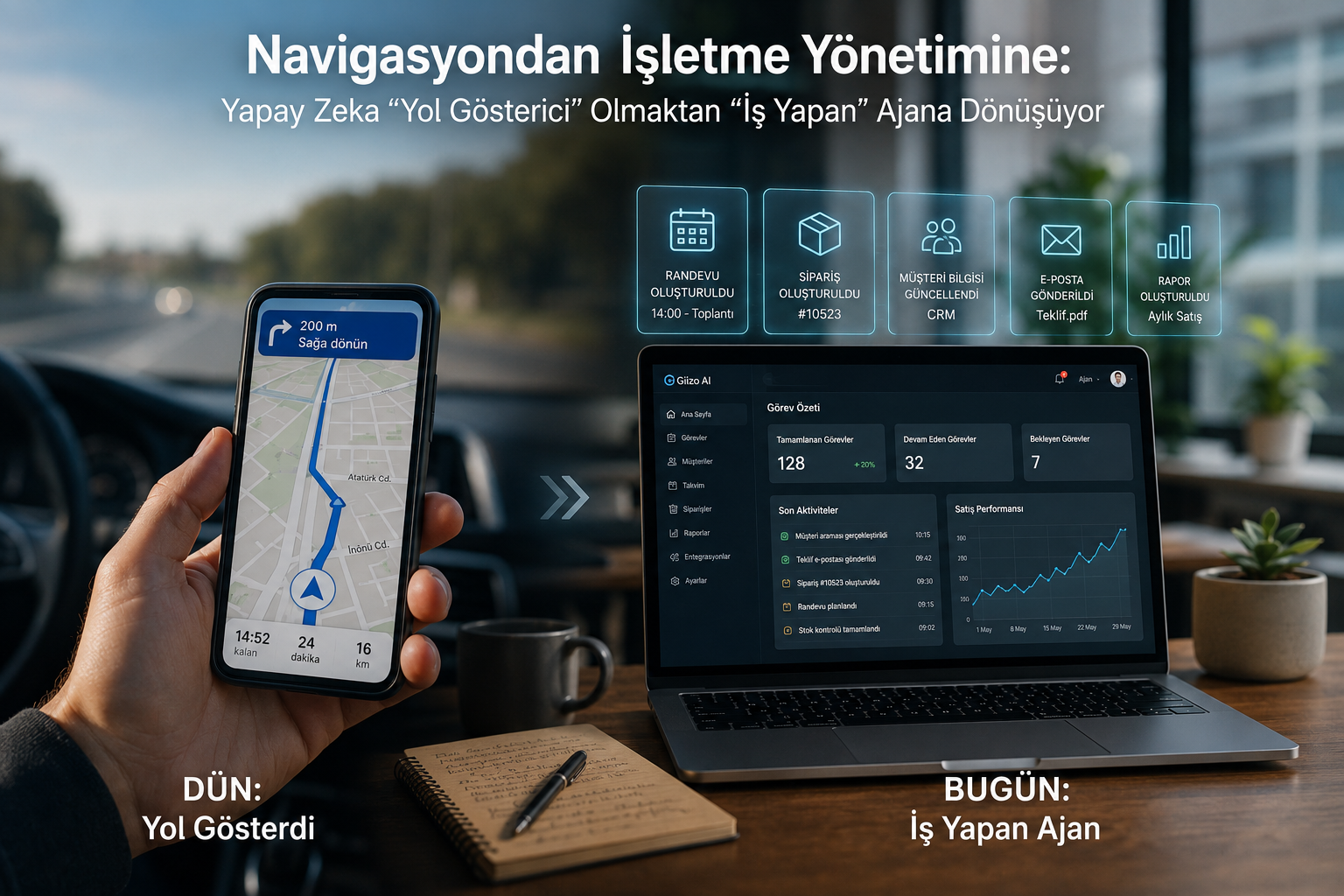 Navigasyondan İşletme Yönetimine: Yapay Zeka "Yol Gösterici" Olmaktan "İş Yapan" Ajana Dönüşüyor